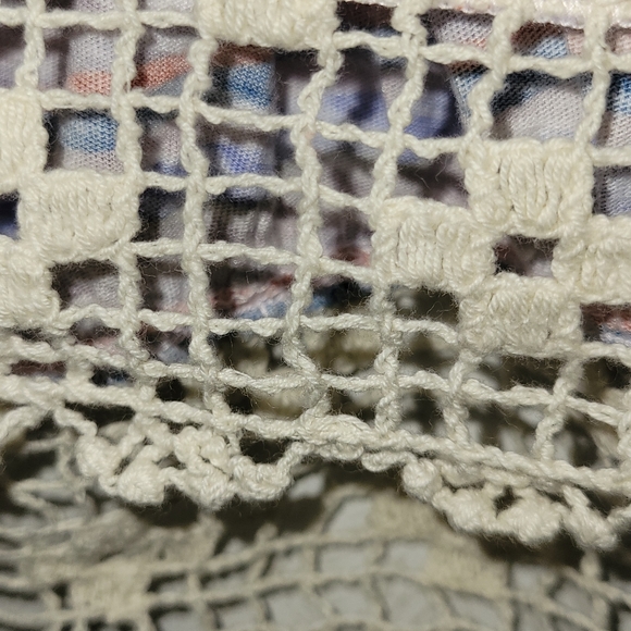 Free People Aruba Crochet Multi Color Striped Crop Top Size Large - Picture 6 of 12